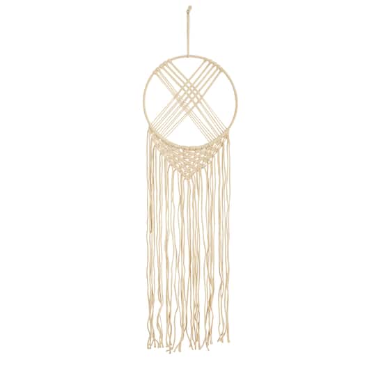 30" Boho Chic Woven Dreamcatcher Macrame Wall Art Décor